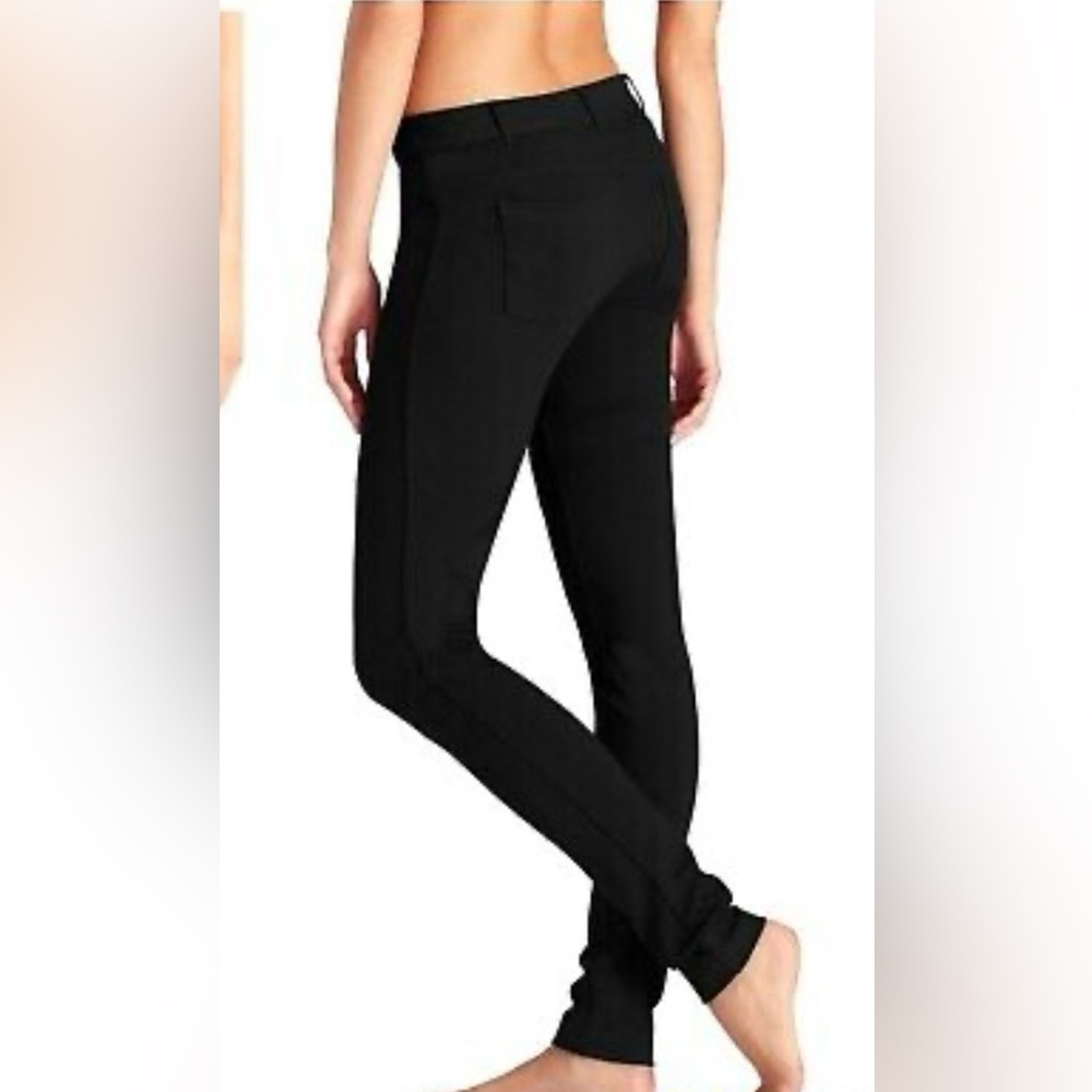 Athleta Metro High Rise Skinny Pants Black Stretch Trousers Womens Size 0